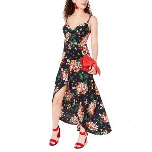 Floral Hi Lo Maxi Dress